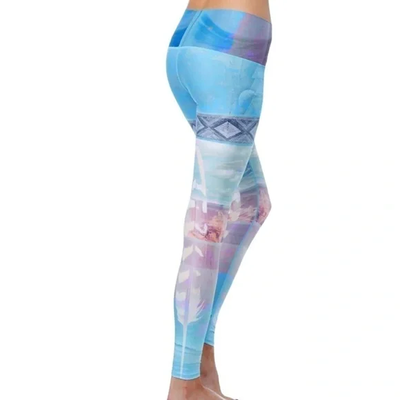 Teeki Tarot Magick Hot Pant Feather Leggings XS - Picture 8 of 15